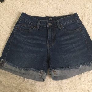 GAP Denim Cuffed Denim Shorts Size 24 Petite